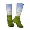 Chaussettes pour hommes terre des herbes hautes printemps à Flint Hills Kansas chaussette hommes femmes bas en Polyester personnalisable drôle