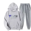 Tracksuit Trapstar 브랜드 남성 재킷 인쇄 스포츠웨어 남성 T 셔츠 16 색 따뜻한 두 조각 세트 느슨한 까마귀 스웨트 셔츠 바지 조깅 크기 2xl 3xl