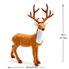 Juldekorationer Simation Deer Ornament Toys Adornos de Navidad 2022 Noel Xmas Kids Gift Yearchristmas Drop Delivery Hom Dh8ar