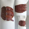 Fournitures de fête Médiévale Viking Large Ceinture Hommes Femmes Larp Rider Costume Accessoire Steampunk Antique Wrap Ceinture En Cuir Taille Cincher Pour