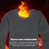 남성 열 속옷 겨울 의류 바지 정장 따뜻한 양털 늘어선 긴 존스 탑 2023 슬리브 티셔츠