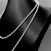 HipHop jewelry 2mm S925 sterling silver ice out diamond moissanite single row men's tennis chain necklaces