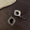 Jewelry Boxes Delicate Design Drop Earrings for Women Vintage Style Black Stone Dangle Female Party Accessories 231019