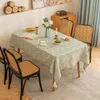 Table Cloth Nordic ins style dining table fabric with highend Japanese fresh cotton and linen coffee 231019