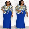 Parti Elbiseleri Stil Afrika Kadın Giyim Dashiki Moda Baskı Tek Parça Boş Zaman Uzun Elbise Boyutu L XL XXL XXXL322O