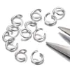 1000pcs mycket guld silver rostfritt stål öppna hoppringar 4 5 6 8mm split ringar kontakter för diy ewelry fynd som gör 273a