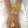 バングルXuhuangインディアンメッキの金色の腕輪とリングドバイ花嫁ウェディングパーティーブレスレットジュエリーギフトアラビアチャーム全体2210312681