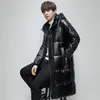 Men's Vests Brand Top Quality 90 White Duck Down Jacket Men Fashion Long Style Hooded Thicken Warm Winter Male Windproof Parkas 231020