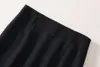 لون الخريف الأزرق النقيض من قطعتي فستان من قطعتين طوابع معطف الطوق التطريز مع تنورة متوسطة العربات مربوطة مجموعة من قطعتين بدلات S3O141011