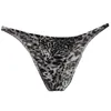 Underbyxor 3st/Lot Fashion Leopard Elastic Stretch Briefs Shorts Sexiga Bikini Män mjuka släta mäns underkläder