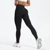 Leggings da donna Collant da corsa da donna sportivi neri Pantaloni fitness slim senza cuciture da donna skinny elasticizzati a vita alta sexy push up