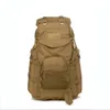 Mochila 60L Camuflaje de gran capacidad Camping Montañismo Viajes Montar Bolsa de ataque táctico