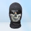 Nouveau masque noir fantôme 6 Skull Balaclava Ski Hood Cycling Skateboard chauffant Full Face Ghost3740057