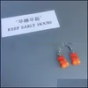 Dangle Lustre Gummy Bear Boucles d'oreilles Double Couleur Mode Oreille Pendentifs Bijoux Accessoires Intérêt Résine Boucle D'oreille Mignon Nouveau Modèle Dhuaw