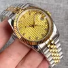 Zegarek na rękę Data 36 mm 39 mm dwustronne złoto Silver Gold Automatyczne zegar na rękę Diamond Targ Flean Bezel Jubilee Bransoletka biznesowa Zegar biznesowy