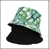 Wide Brim Hats Ldslyjr Cotton Print Two Sides Wear Bucket Hat Fashion Joker Outdoor Travel Sun Cap For Men And Women 141 Drop Delivery Dhmqc