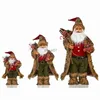 Julekorationer Santa Claus älg Snowman Doll Oral Christmas Pendant Children's Naviidad Gift Toys Favorit Jul Merry Decoration X1020