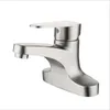 Bathroom Sink Faucets G1/2 304 Stainless Steel Double Hole Basin Faucet Single Handle And Cold Water Mixing Valve Tap Old Style Bibcock