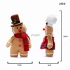 Decorazioni natalizie 30 cm bambola omino di pan di zenzero bambola di peluche di Natale bambola decorazione dell'albero di Natale regalo di Capodanno per bambini 2023 Decorazione natalizia in famiglia x1020