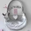 Shoulder Bags Vintage Silver Shoulder Luxury Half Moon Wallet Tote Bag Ladies Handbag Underarm Bags Handbagsstylishdesignerbags