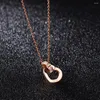 Anhänger Halsketten DARHSEN Frauen Statement Stern Charm Anhänger Niedliche Roségold Farbe Edelstahl Kette Luxus Modeschmuck