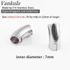 Stud Vankula 2PC Fashion Clip Ear Lobe manschett Rostfritt stål Plugs Ear Mätar Tunnlar Piercing Expander Bårar Kroppsmycken 231020