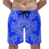 Men's Swimwear Summer Beach Sports Shorts Swimsuit Swim Bandana Ribbed Custom Printed Surfing Cycling