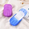 Soap Dishes Mini Washing Hand Bath Travel Scented Slide Sheets Foaming Box Paper
