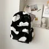 Backpack Style Heart Plush Cartoon Backpack Plush Backpacks Cute Fur Backpacks Children School Bags Kids Gift Bag Mochilas Paracatlin_fashion_bags