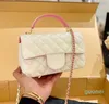 Mini hand-held flap crossbody bag Classic Top Quality Sheepskin Plaid Lattice Hardware Chain Quilted Shoulder Bag Luxury Designer Women Handbag