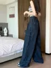 Jeans pour femmes Baggy Femmes Bleu Cargo Pantalon Streetwear Oversize Casual Large Jambe Vintage Demin Y2k Pantalon Lâche Vêtements