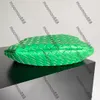 12A All- Nuovo Designer di qualità a specchio Saglie classiche Sardine Borse da 33 cm Borse per frizione a latte da donna Luxurys Intreciato in pelle borse in pelle metallica borsetta verde