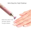 Nagelmanicureset Mini USB elektrische nagelslijpmachine Boor 5 in 1 nagelpolijstmachine Nagelvijl met licht Draagbare mini elektrische manicurekunst 231020