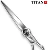 Nożyczki Titan Profesjonalne fryzjer nożyczki fryzjerskie nożyczki fryzjerskie fryzjerskie włosy do cięcia zestawu 5,5 6,0 cala Japonia 440c stal 231019
