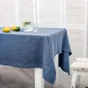 Nappe de table en lin européen 100% naturel pur, couverture rectangulaire pour la maison, la salle à manger, les fêtes, la cuisine, décor 231019