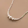 Kedjor 925 Sterling Silver Natural Freshwater Pearl Necklace Wedding Party Jewelry for Women