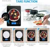 Bathroom Kitchen Scales Digital Kitchen Scale 1g-10kg Food Scale Waterproof Tempered Glass Platform High Accuracy Multi-Function Scale Q231020