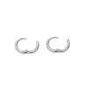 Boucle d'oreille en acier inoxydable 12/14/18MM pour femmes, petites boucles d'oreilles classiques simples en acier, cerceaux fins, bijoux cadeau, vente en gros YME128