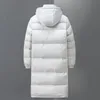 Men's Vests Clothing Down Jacket Men Long Jackets Winter Warm Lightweight White Duck Coats StreetwearOvercoat 231020