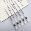 40pcs Transparent Matte Gel Pen 0.38 Black Smooth Quick-drying School Students Do Exam Prizes Daily Writing Office Stationery