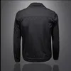 Personnalité des hommes veste noire Designer pour hommes revers imprimé vestes avec poches boutonnées coupe-vent homme hauts manteaux masculins vêtements d'extérieur