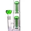 Waterpijpen Klassieke Glazen Bong 19'' hoog "Spoiled Green Speranza" dubbele boom perc dome percolator waterpijp