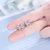 Hoepel Oorbellen Hoge Kwaliteit 925 Sterling Zilver Ingelegd Zirkoon Voor Vrouwen Kerstmis Valentijnsdag Charm Sieraden Gift Groothandel