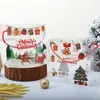 Gift Wrap 5st Christmas Gift Box Transparenta Portable Boxes Nougat Candy Chocolate Food Packaging Box Year Xmas Party Decorations 231020