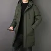 Hommes vers le bas Parkas veste matelassée marque à capuche épais chaud hommes coupe-vent hiver mince mode coréenne coton rembourré 231020