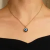 Ожерелья с подвесками в европейском и американском темпераменте, в стиле панк, женское универсальное индивидуальное ожерелье «Глаз дьявола»