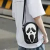 Y2k Vintage Shoulder Bag Halloween Funny Lovely Devil Ghost Ladies Bags Leather Zip Purse Handbag Crossbody 220923