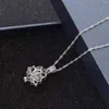 Pendant Necklaces Fashion Charm Luminous Glowing In The Dark Moon Lotus Flower Shaped Necklace For Women Yoga Prayer Buddhism Jewelry Gift