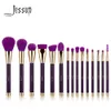 Makeup Tools Jessup Brushes 15st Purple/Darkviolet Makeup Borstes Set Powder Foundation Eyeshadow Eyeliner Lip Contour concealer Smudge 231020