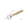 Party Favor Stainless Steel Bottle Opener With Beech Wood Handle Retro Wine Openers Home Kitchen Tools Gadgets Wedding Home Garden Fes Dhkxu